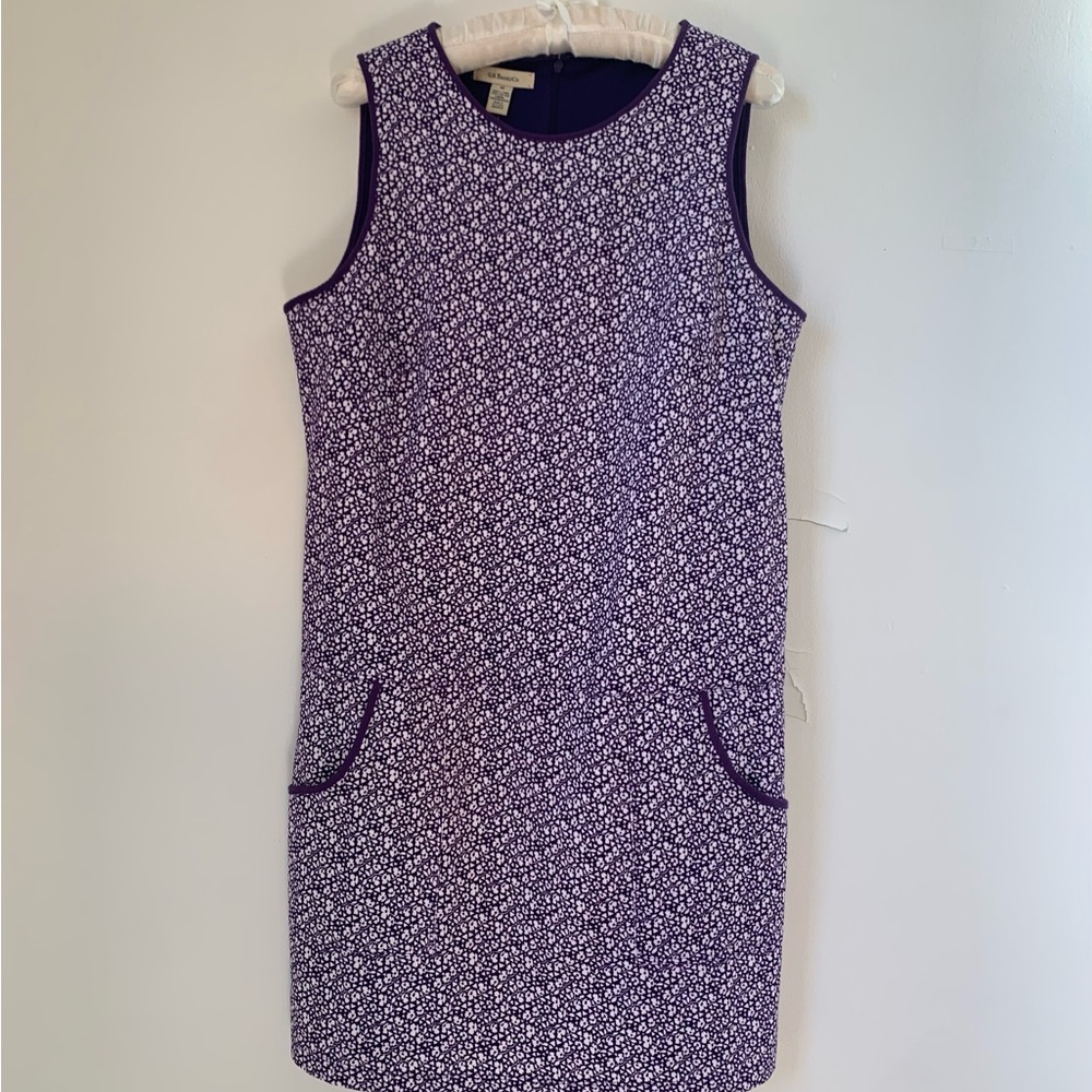 G.H. Bass Purple Micro Corduroy Jumper Dress